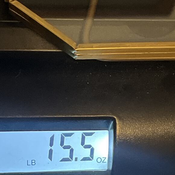 Hexagon Brass Hinged Double Glass Pressed Flower Stand Up Picture Frame 6 X 8 - Picture 13 of 13